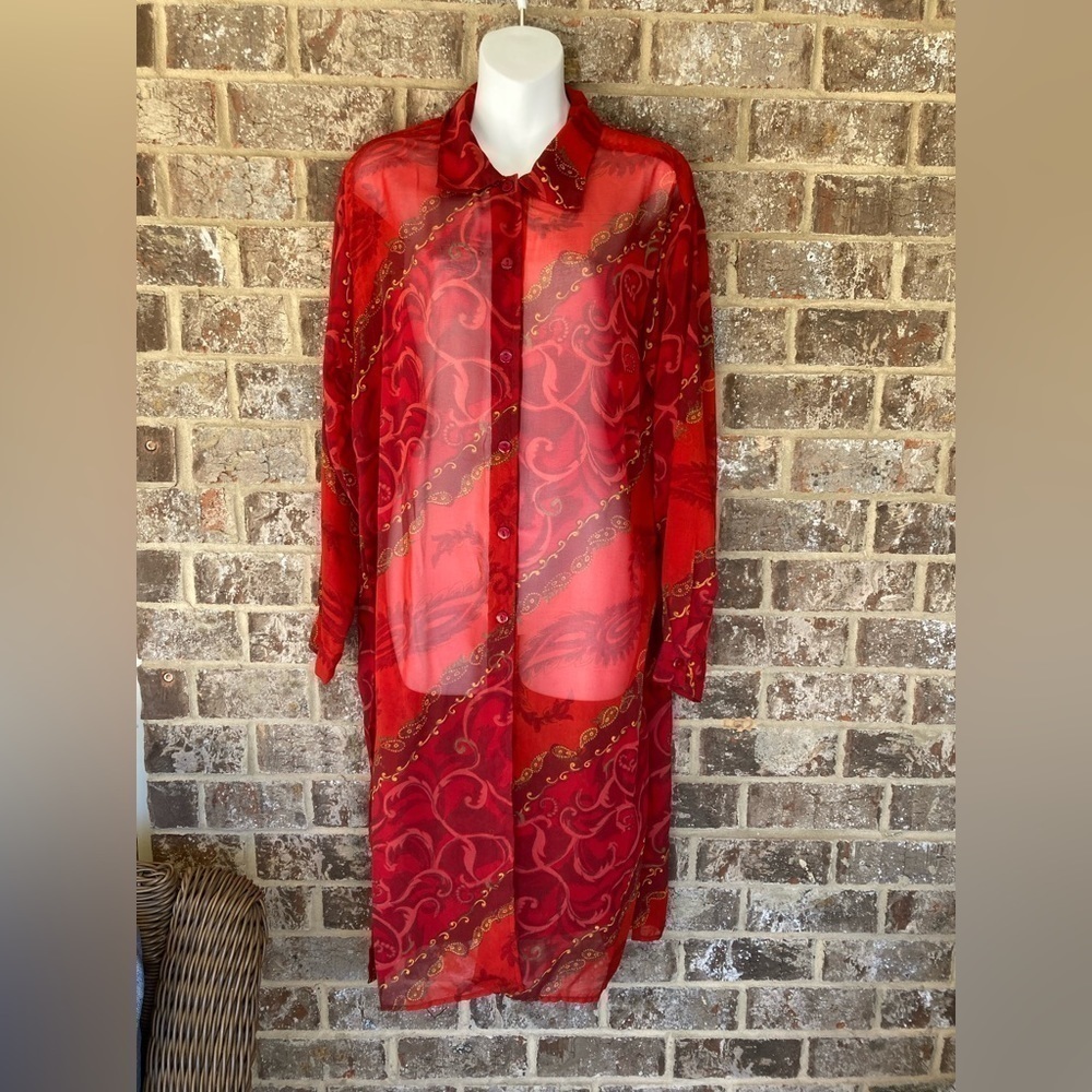 Nouveau Monde womens shirt/cover-up.  Size S